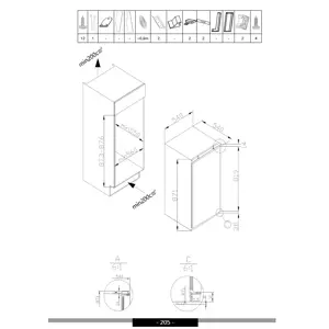 Amica Hladnjak BM132.3i(E) ugradbeni 87,5 cm  (1195023) - slika 5