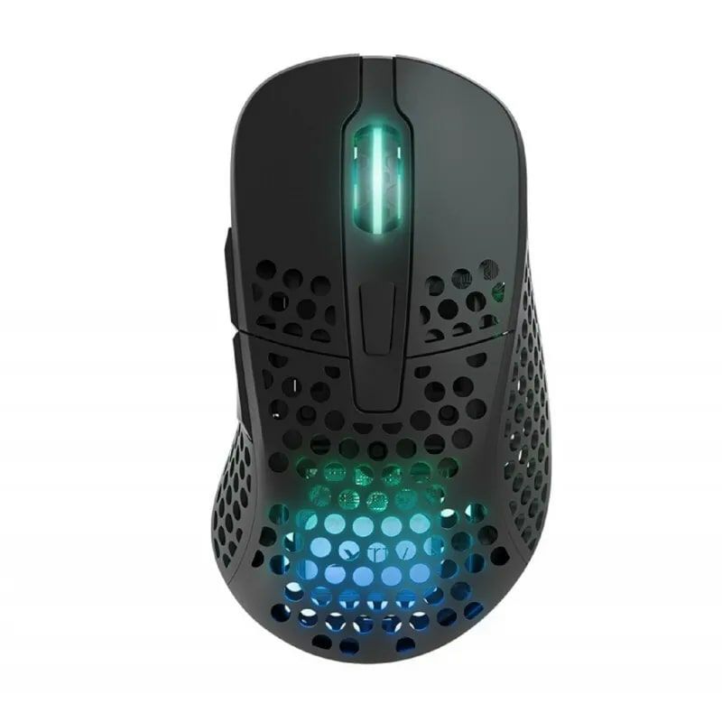 Bežični gaming miš XTRFY M4W RGB, Ultra-light, Pixart 3389, Modular shell, crni