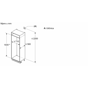 Bosch KBN96ADD0 WiFi SoftClosing 71x194cm Ugradbeni hladnjak - slika 9