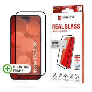 DISPLEX Zaštitno staklo Real Glass Full Cover za iPhone 15/15 Pro