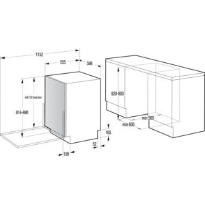 Gorenje GV16C Ugradbena perilica posuđa - slika 6