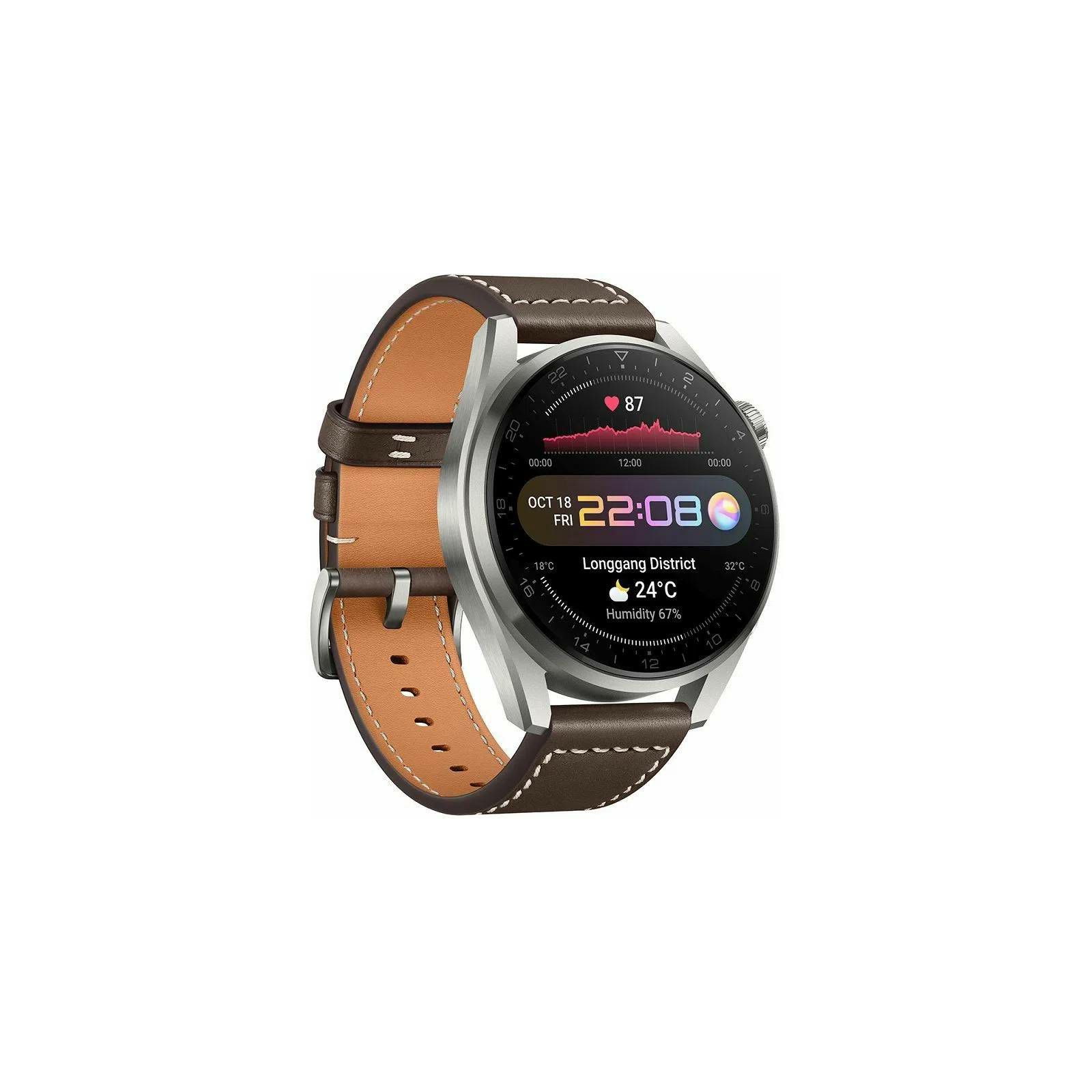 Pametni sat Huawei Watch 3 Pro, 46mm, smeđi remen (izložbeni uređaj)