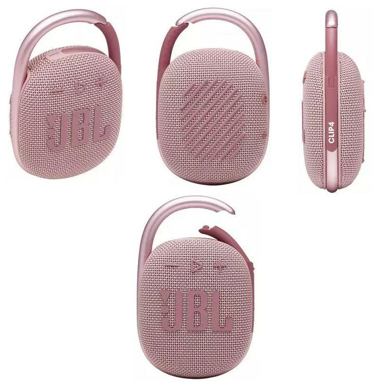 JBL Clip 4 prijenosni zvučnik BT5.1, vodootporan IP67, roza