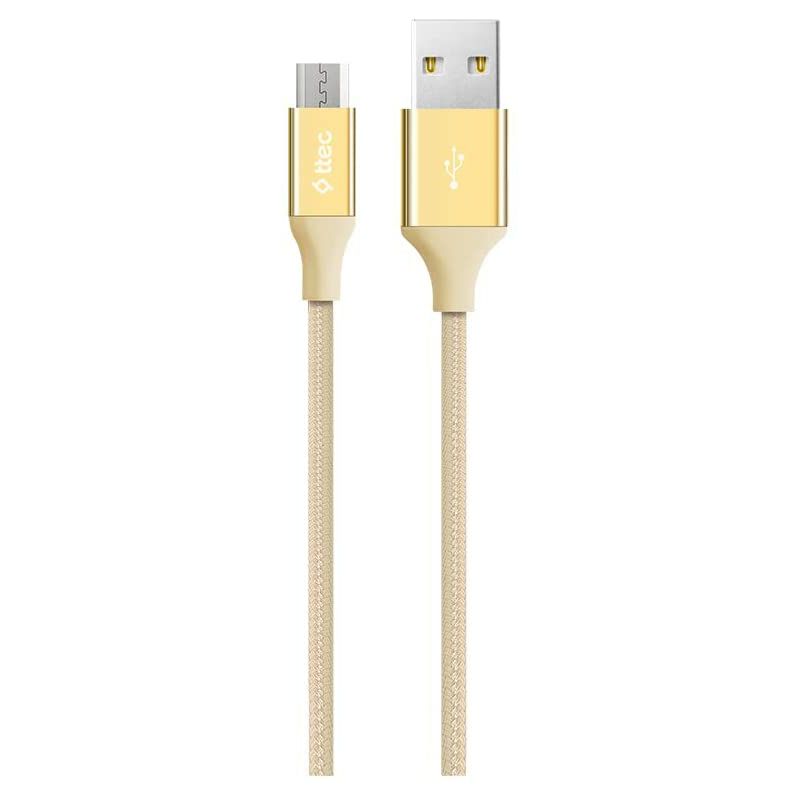 Kabel - Micro USB to USB (1,20m) - Gold - Alumi Cable
