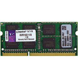 Memorija za prijenosna računala Kingston DDR3 SODIMM,1600MHz, 8GB