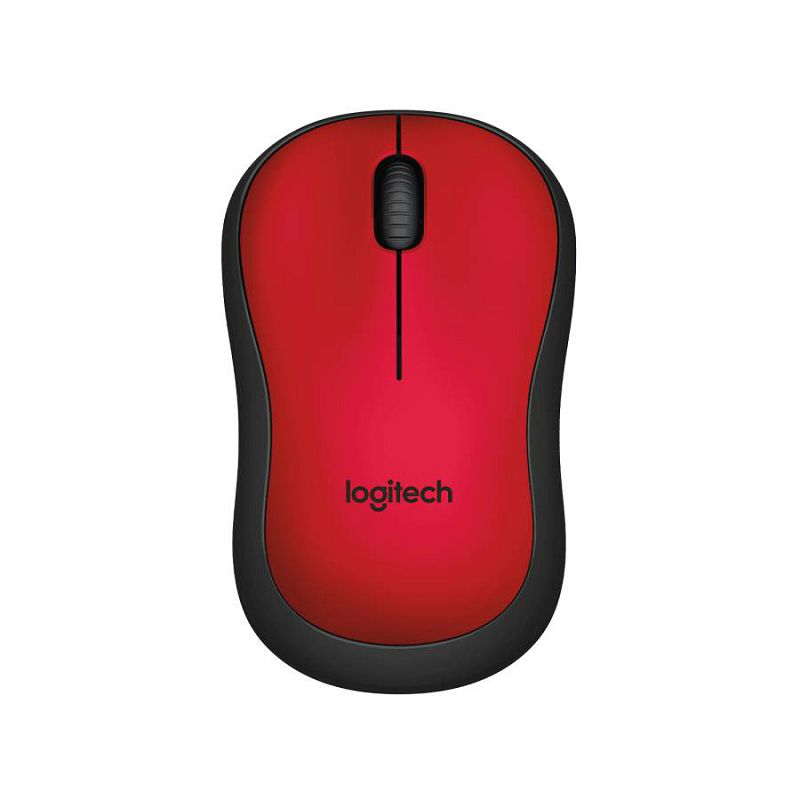 Logitech M220 Silent bežični optički miš, crvena
