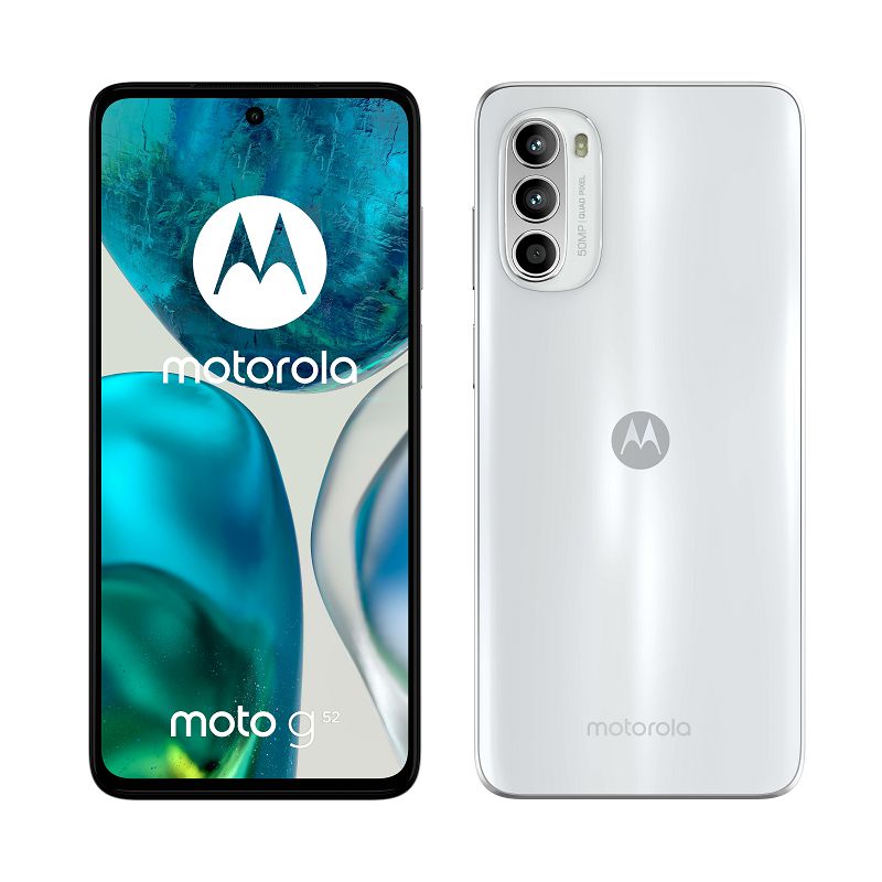 Mobitel Motorola G52, 6.6'', 4GB, 128GB, Metallic White