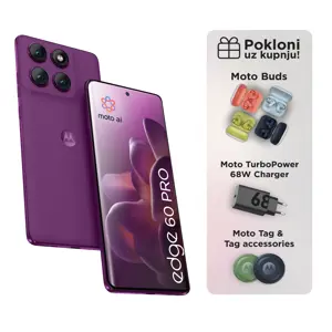 Motorola edge 60 pro 8 GB 256 GB PANTONE Sprakling Grape (purple) + POKLON
