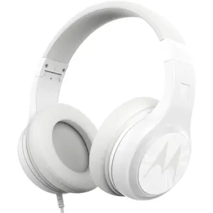 Motorola Headphones Pulse 120 Bass, White, wired over ear
