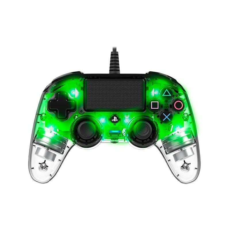 Nacon Ps4 Wired Illuminated Compact Controller Green
