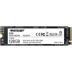 Patriot SSD P300 R1600/W600, 128GB, M.2 NVMe