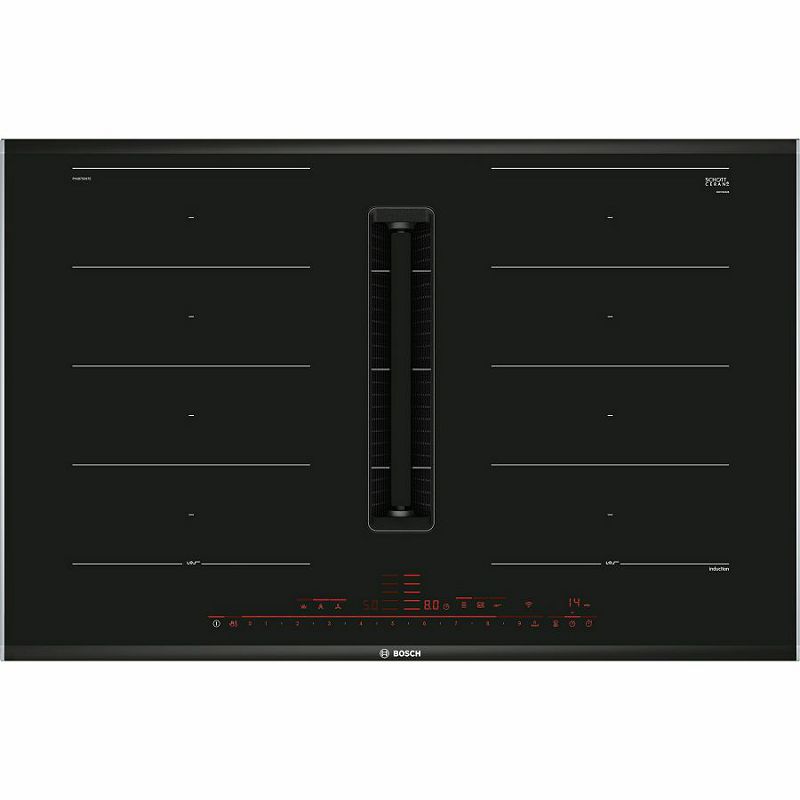 Ploča za kuhanje Bosch PXX875D67E, staklokeramika, indukcija, s integriranom napom