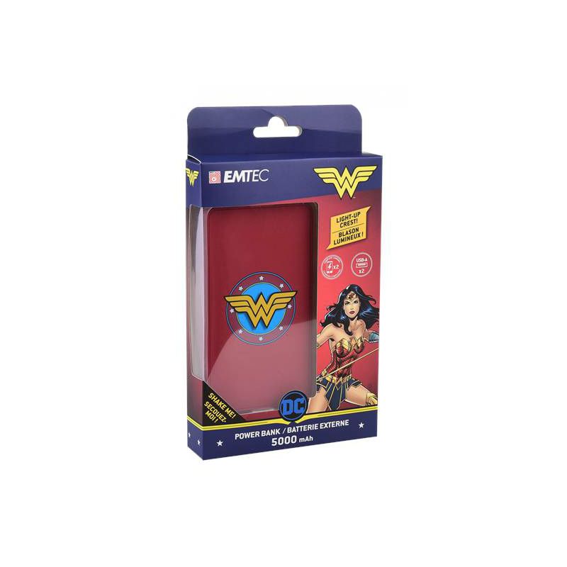 Powerbank EMTEC DC, 5.000 mAh, Wonder Woman