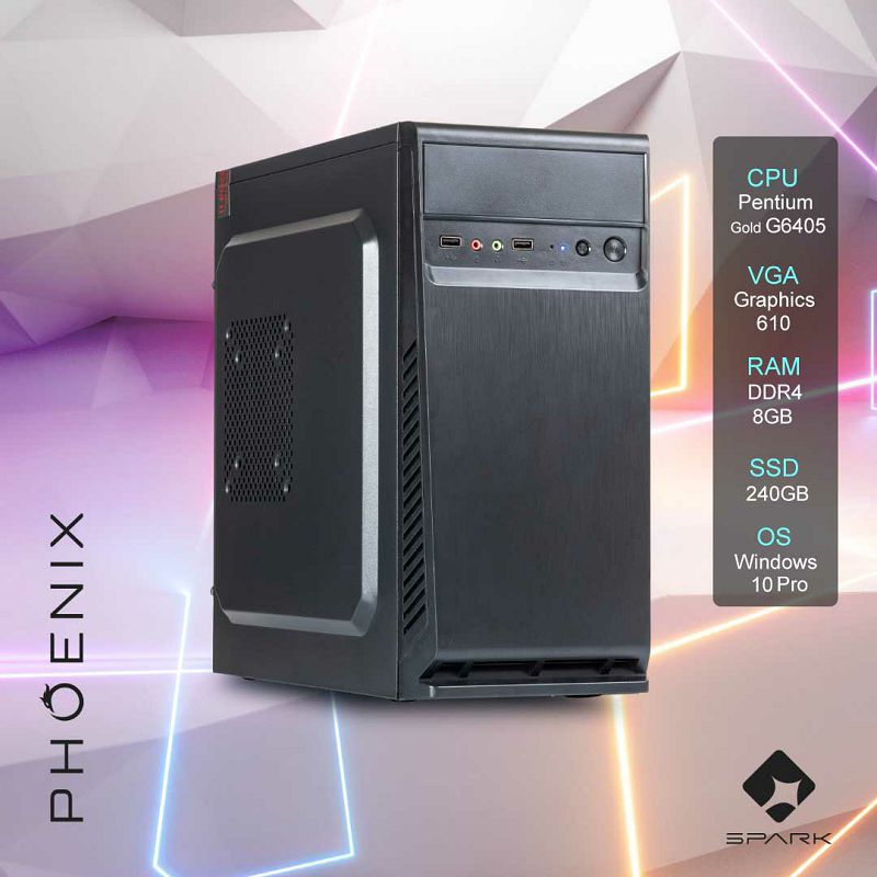 Računalo Phoenix SPARK Z-164 Intel Pentium G6405/8GB DDR4/SSD 240GB/Windows 10 PRO