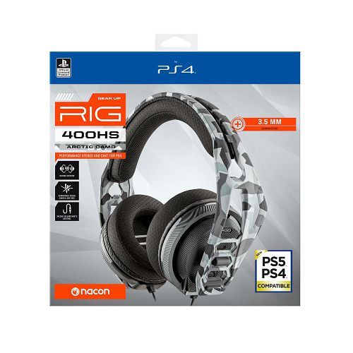 RIG 400HS artic cammo službene Sony Offiicial stereo headset for PS4™/PS5™ žičane gaming slušalice