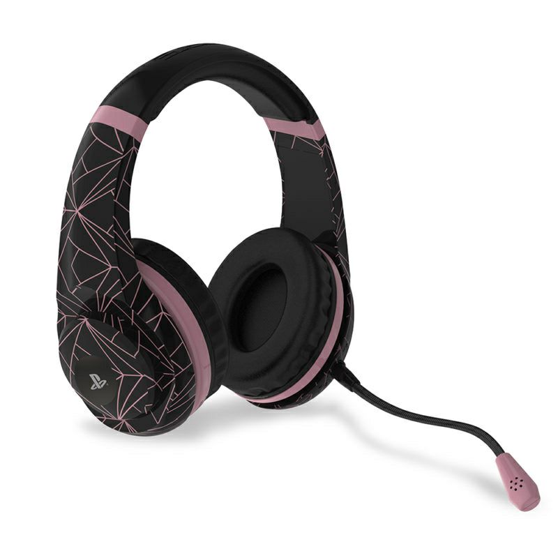 Slušalice 4Gamers Ps4 Stereo Gaming Headset Rose Gold Edition - Abstract Black