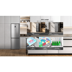TCL Hladnjak RP409BIE0EU kombinirani inox - slika 13