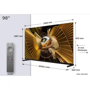 TCL SQD Mini-LED TV 98" 98X11L Google TV - slika 5