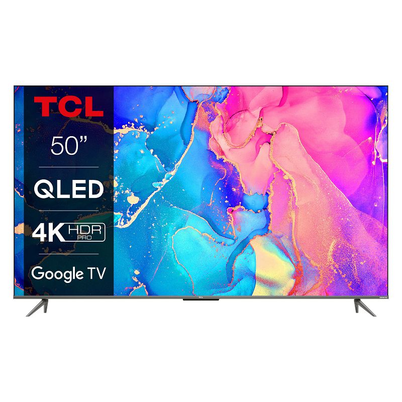 Televizor TCL QLED TV 50" 50C635, Google TV