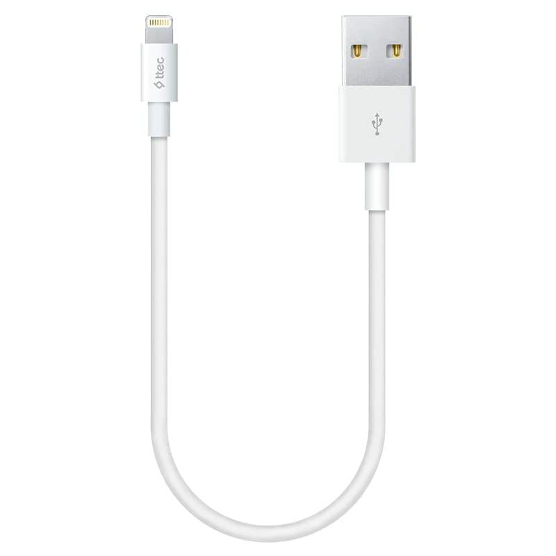 TTEC kabel - Lightning to USB (0,30m) - White