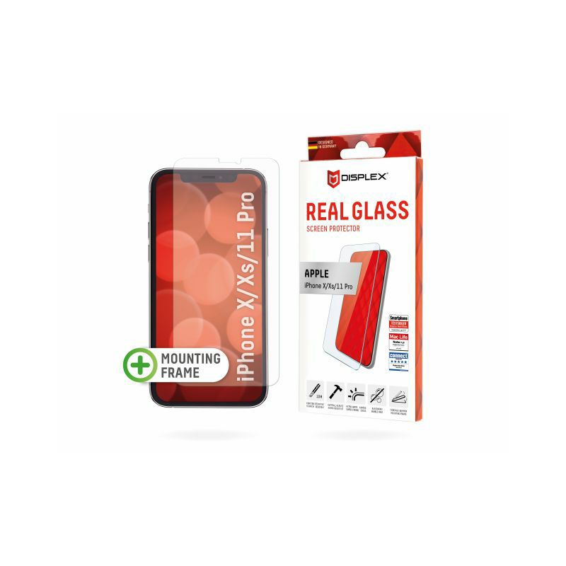 Zaštitno staklo DISPLEX Real Glass 2D za Apple iPhone X/XS/11 Pro (01140)