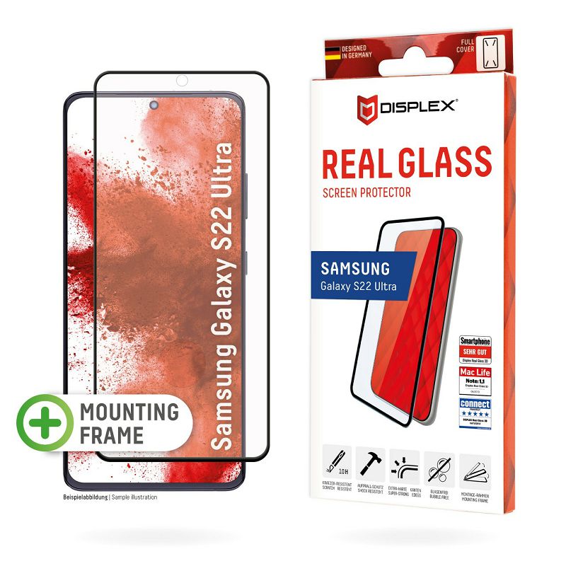Zaštitno staklo DISPLEX Real Glass 3D za Samsung Galaxy S22 Ultra (01577)