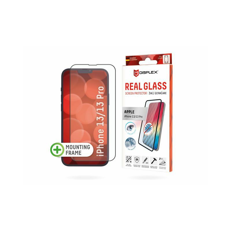 Zaštitno staklo DISPLEX UltraCare Glass 3u1 za Apple iPhone 13/13 Pro (01491)