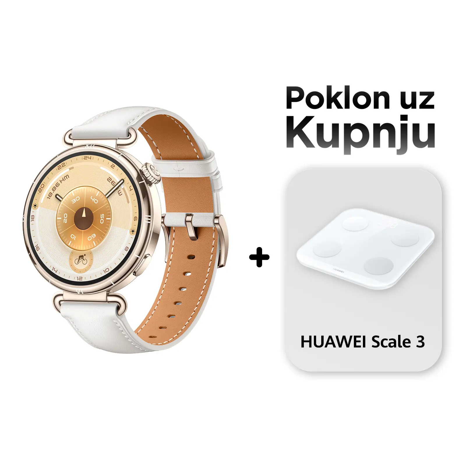 Huawei Watch GT6 41mm White (Konsu-B19L) + POKLON - slika 1