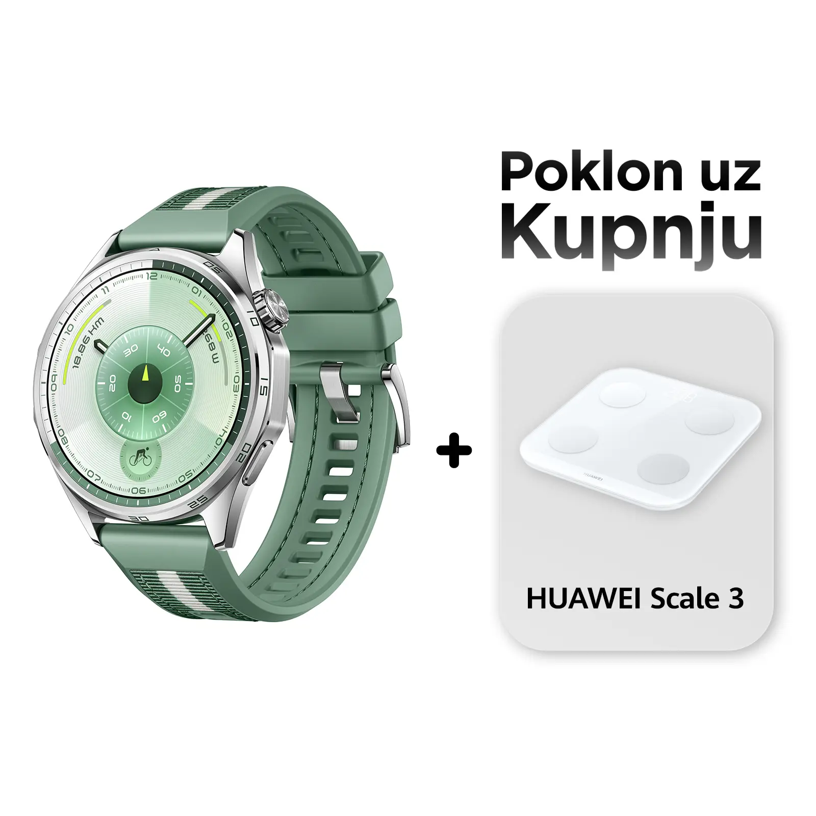 Huawei Watch GT6 46mm Green (Atum-B19W) + POKLON - slika 1