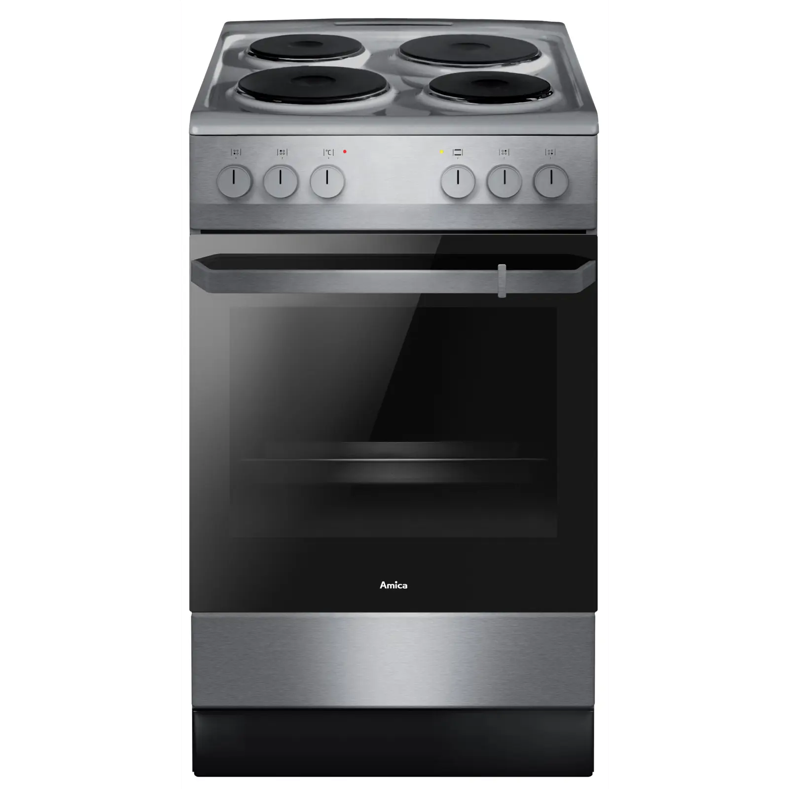 Samostojeći električni štednjak Amica 58EE2.30EPFC inox sivi - slika 1