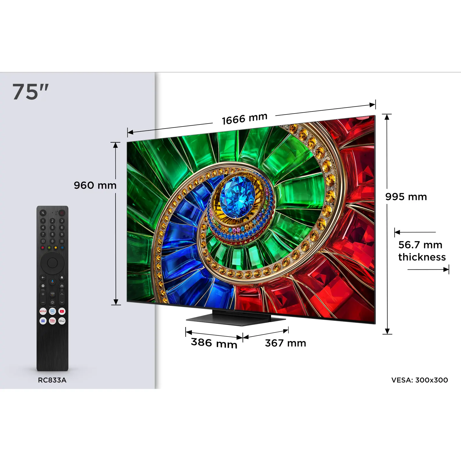 TCL RGB Mini-LED TV 75" 75RM7L Google TV - slika 5