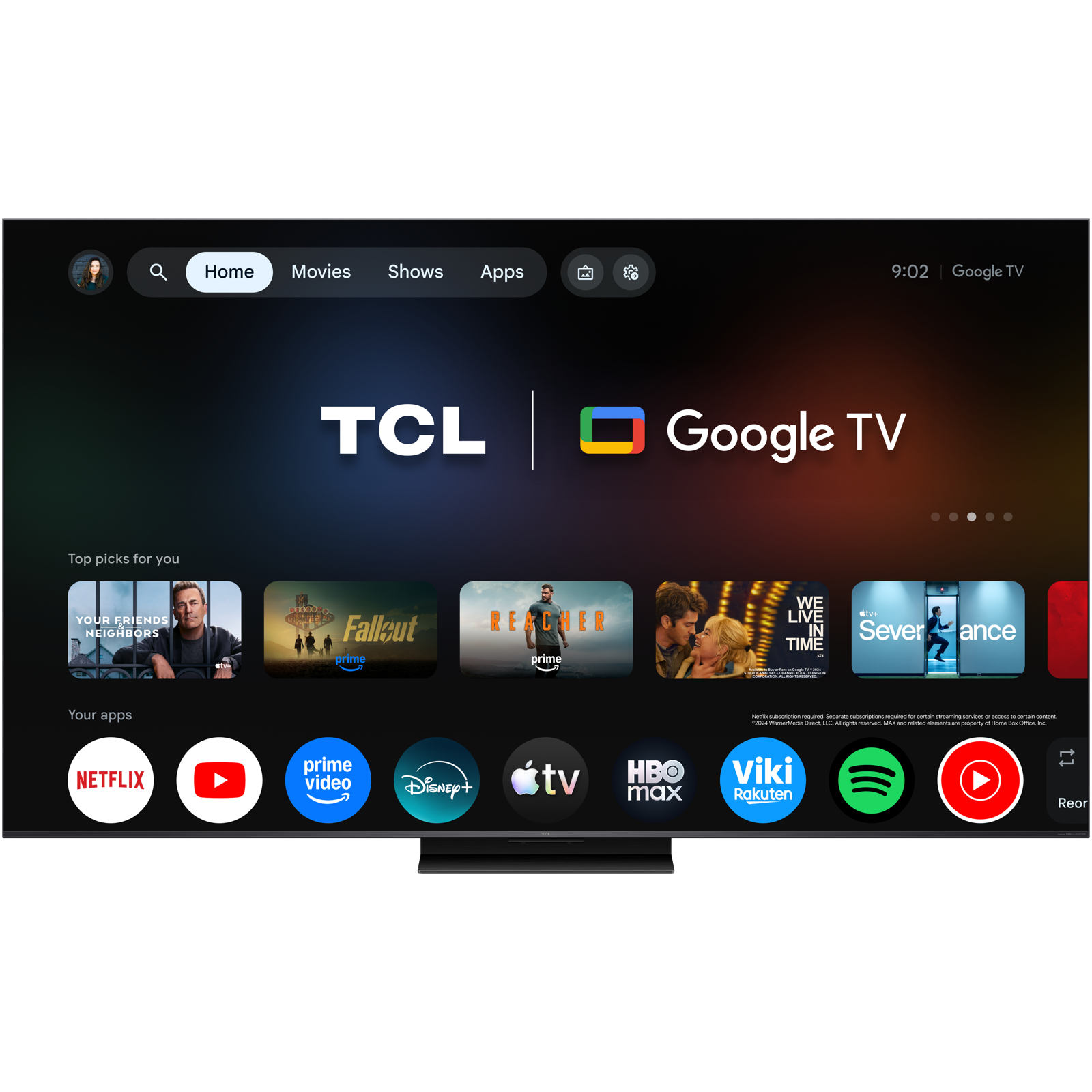 TCL SQD Mini-LED TV 55" 55C7L Google TV - slika 1