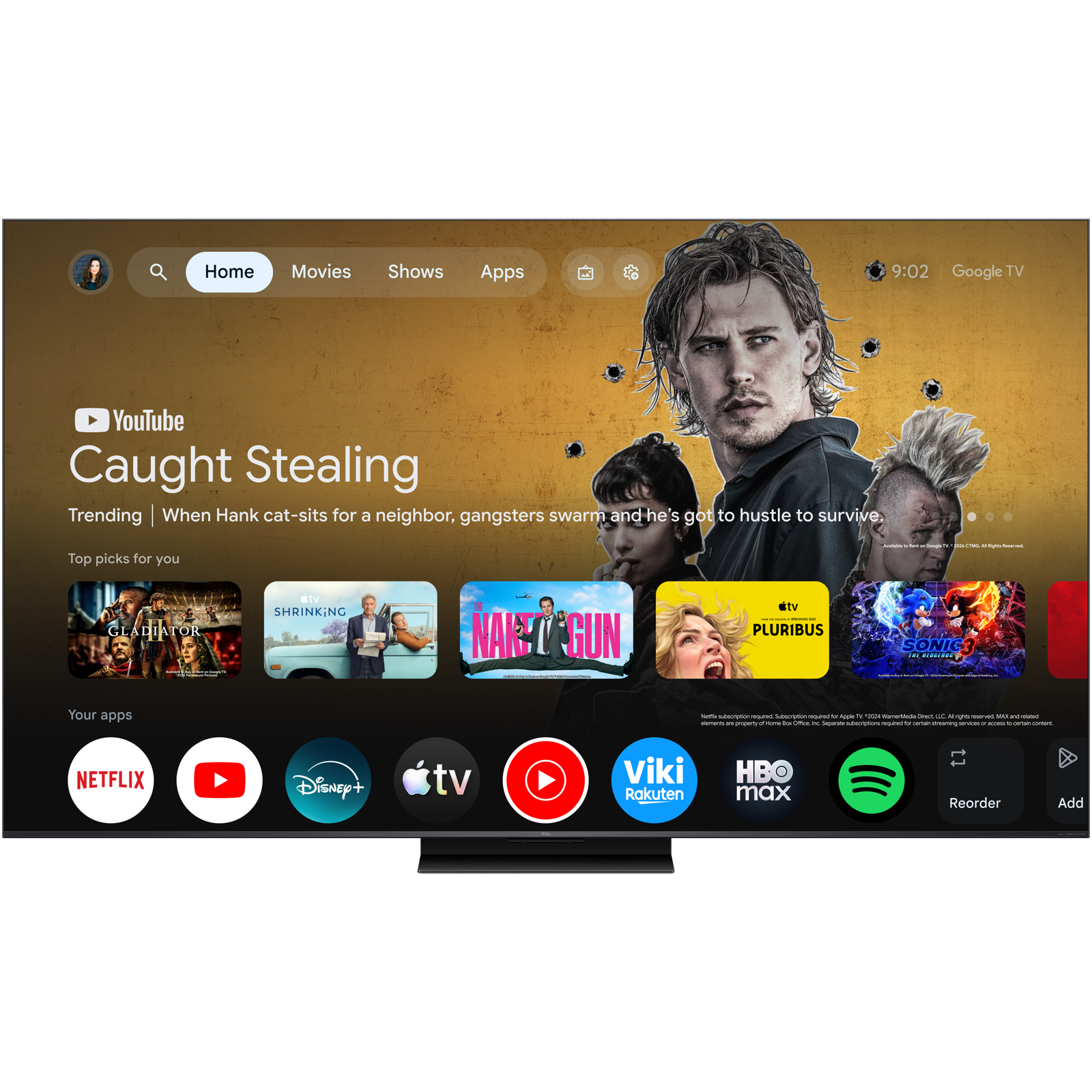 TCL SQD Mini-LED TV 75" 75C7L Google TV - slika 4